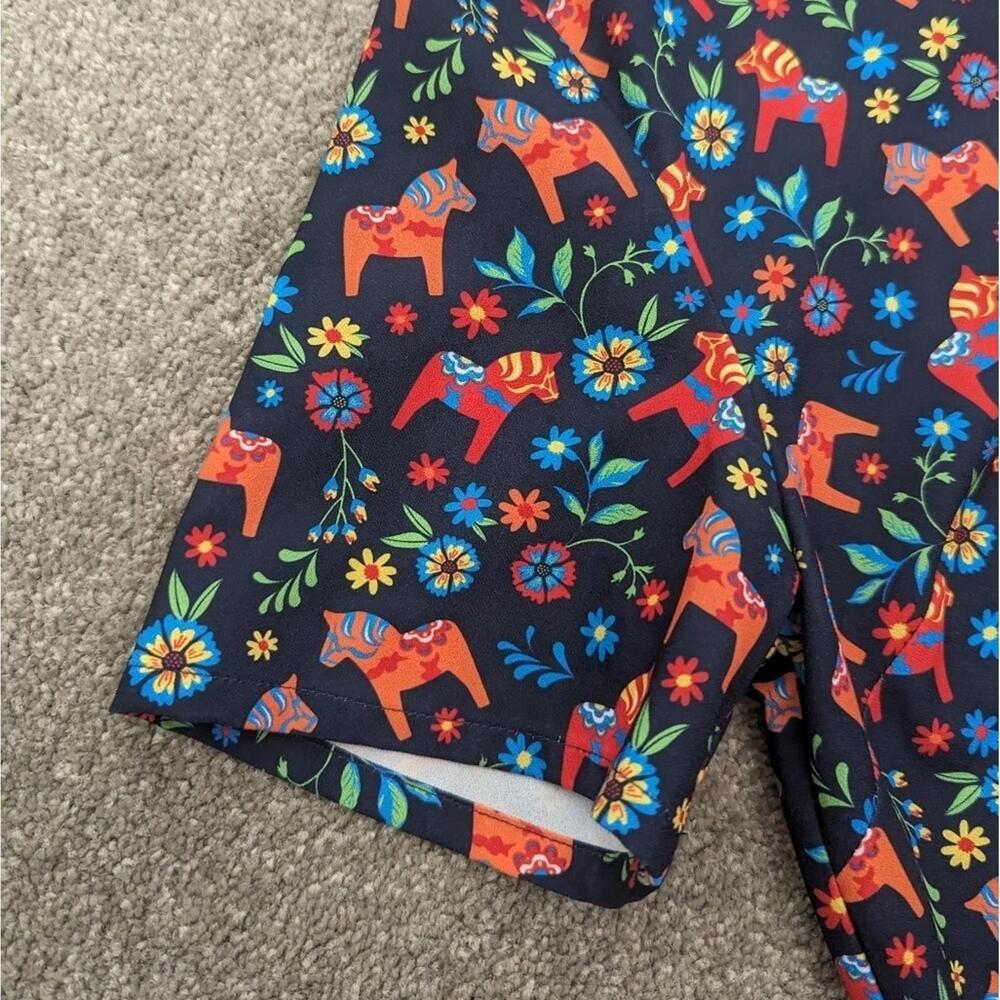 Twik PIÑATA print short sleeve oversized blouse women's small - Picture 10 of 11